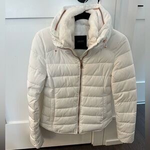 Zara White Puffer Jacket (XS)